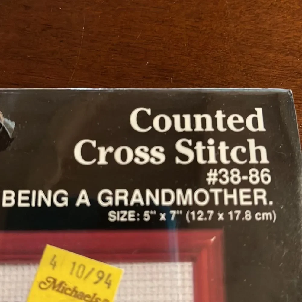 Janlynn Suzys Zoo Counted Cross Stitch Kit w/ Frame Being A Grandmother …